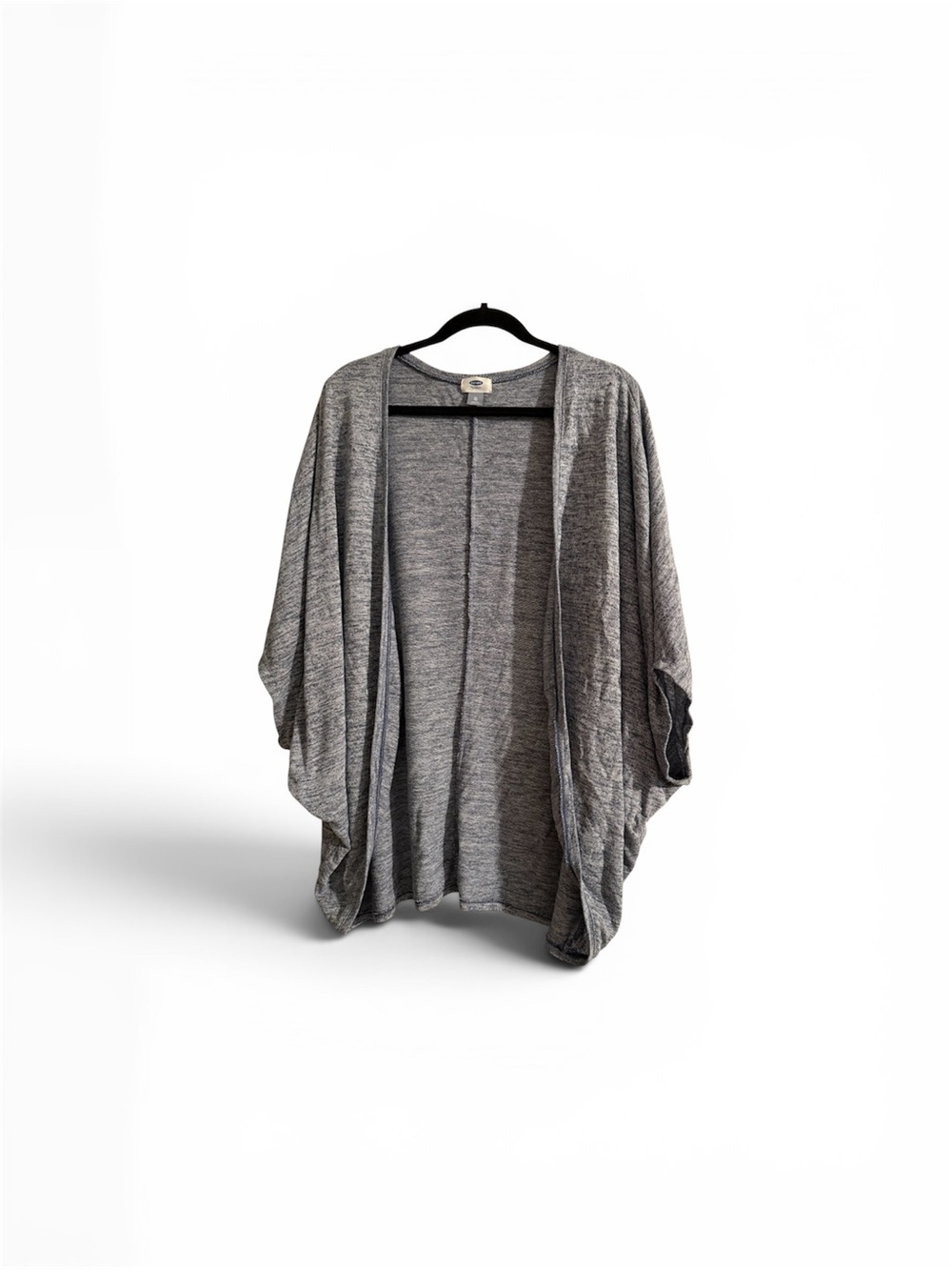 Old Navy Heathered Blue-Gray Open Cardigan